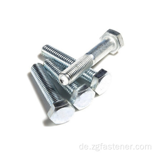 4.8 Grade Blue White Zink Outer Sechseck Bolt Din931 933